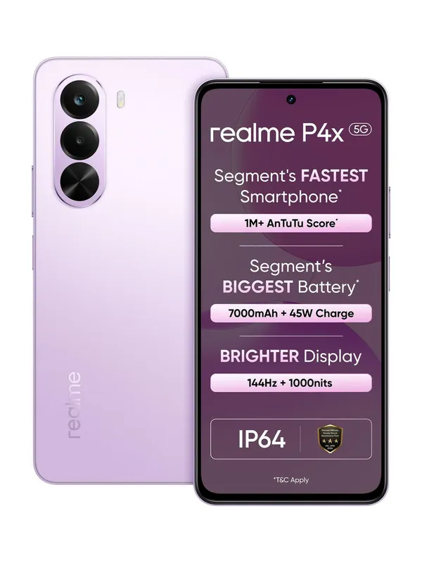 realme P4x 5G (Elegant Pink, 128 GB) (8 GB RAM)
