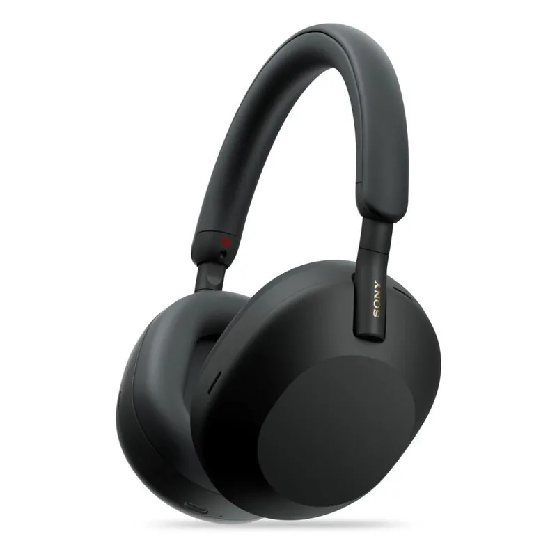 Sony WH-1000XM5 Wireless Industry Leading Active Noise Cancelling Headphones with Mic with Auto Noise Cancelling Optimizer, 8 Mics for Crystal Clear Hands-Free Calling, Google Fast Pair, Swift Pair, and Alexa Voice Control, Black